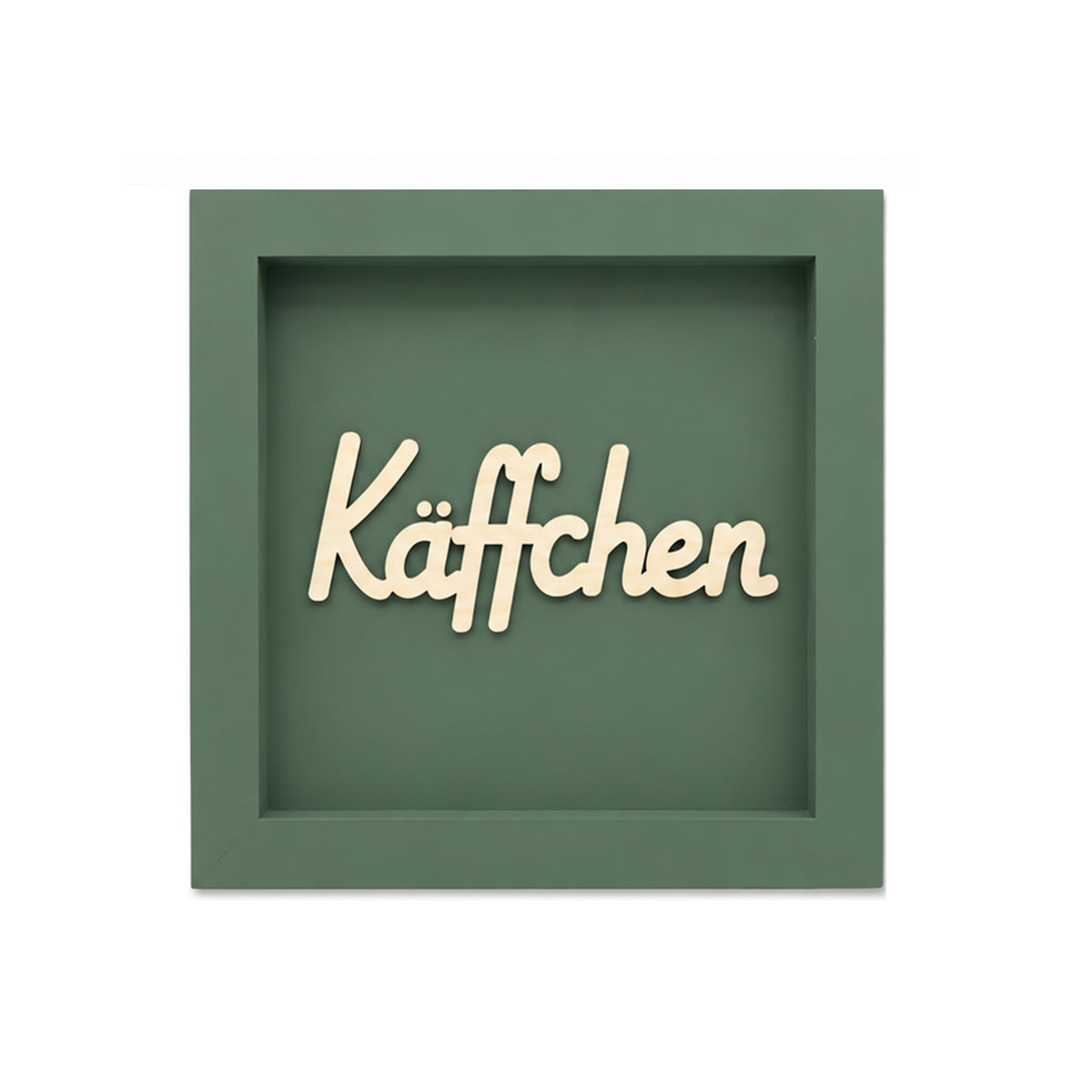 Holz Bilderrahmen 3D "Käffchen" in verschiedenen Farben