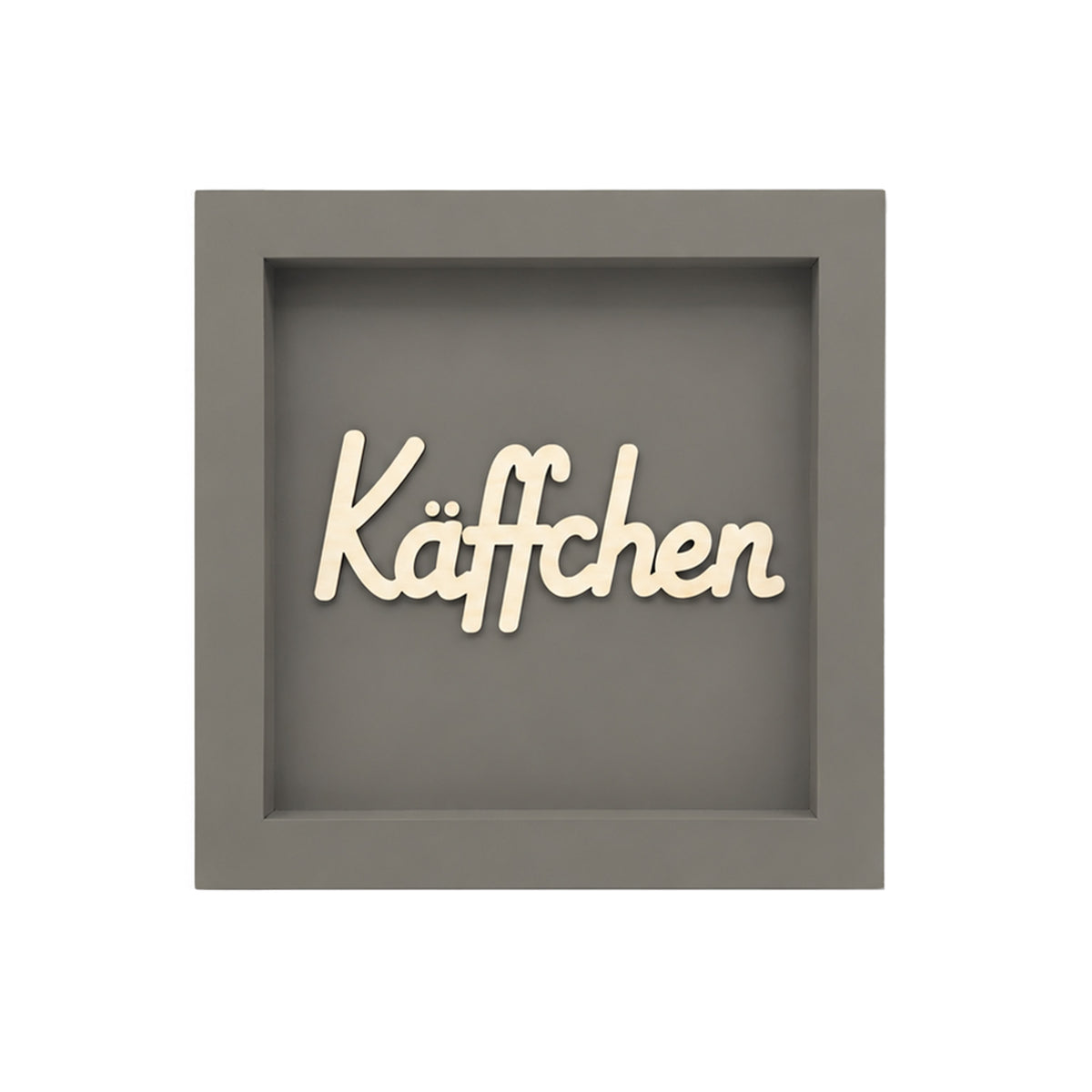 Holz Bilderrahmen 3D "Käffchen" in verschiedenen Farben