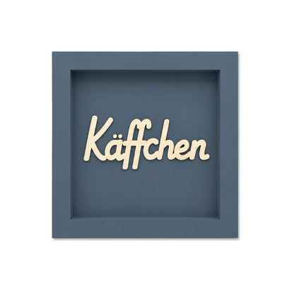 Holz Bilderrahmen 3D "Käffchen" in verschiedenen Farben