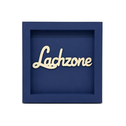 Holz Bilderrahmen 3D "Lachzone" in verschiedenen Farben
