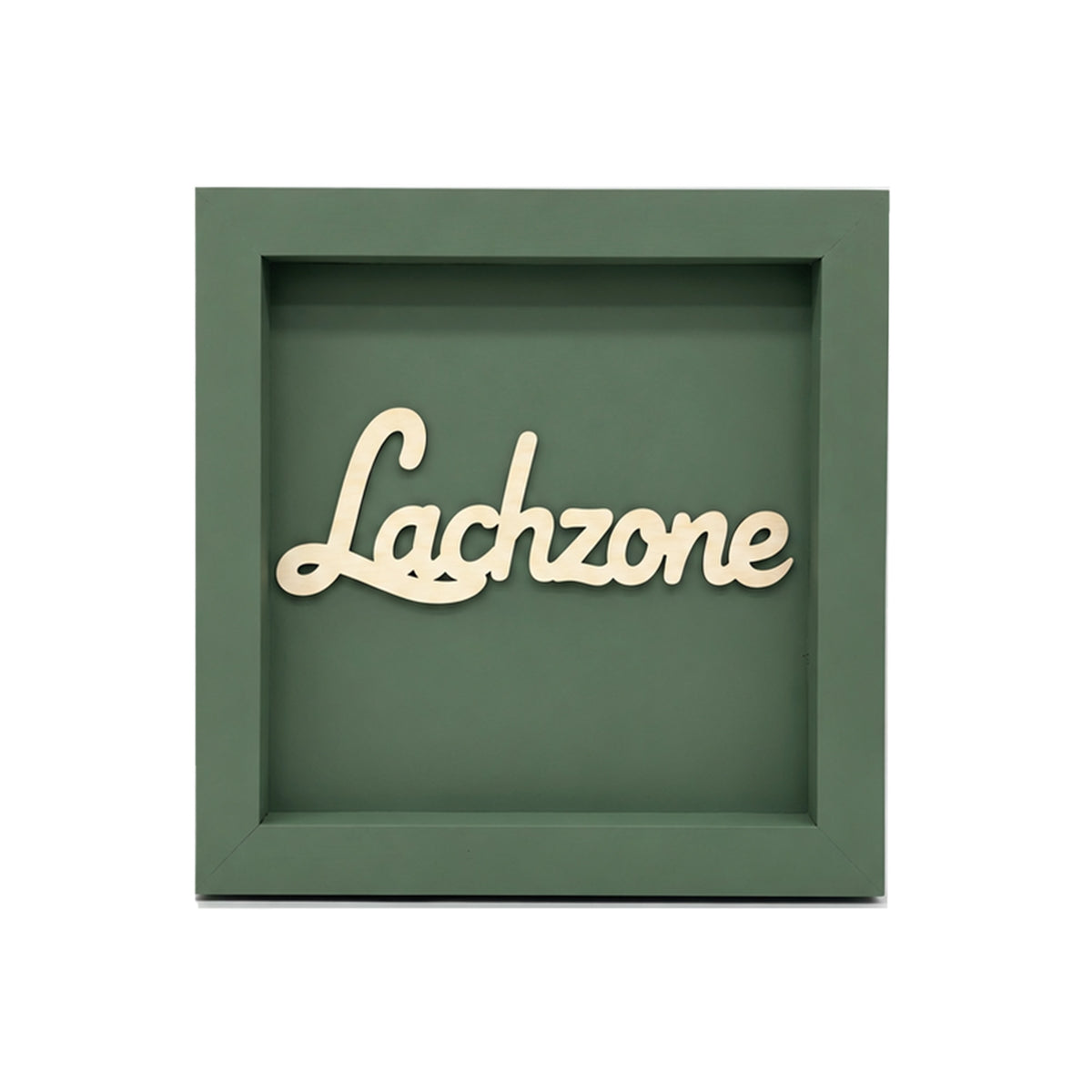 Holz Bilderrahmen 3D "Lachzone" in verschiedenen Farben