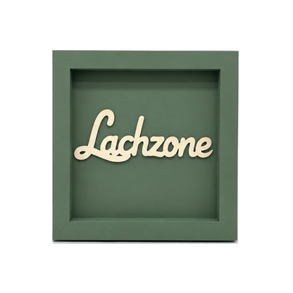 Holz Bilderrahmen 3D "Lachzone" in verschiedenen Farben