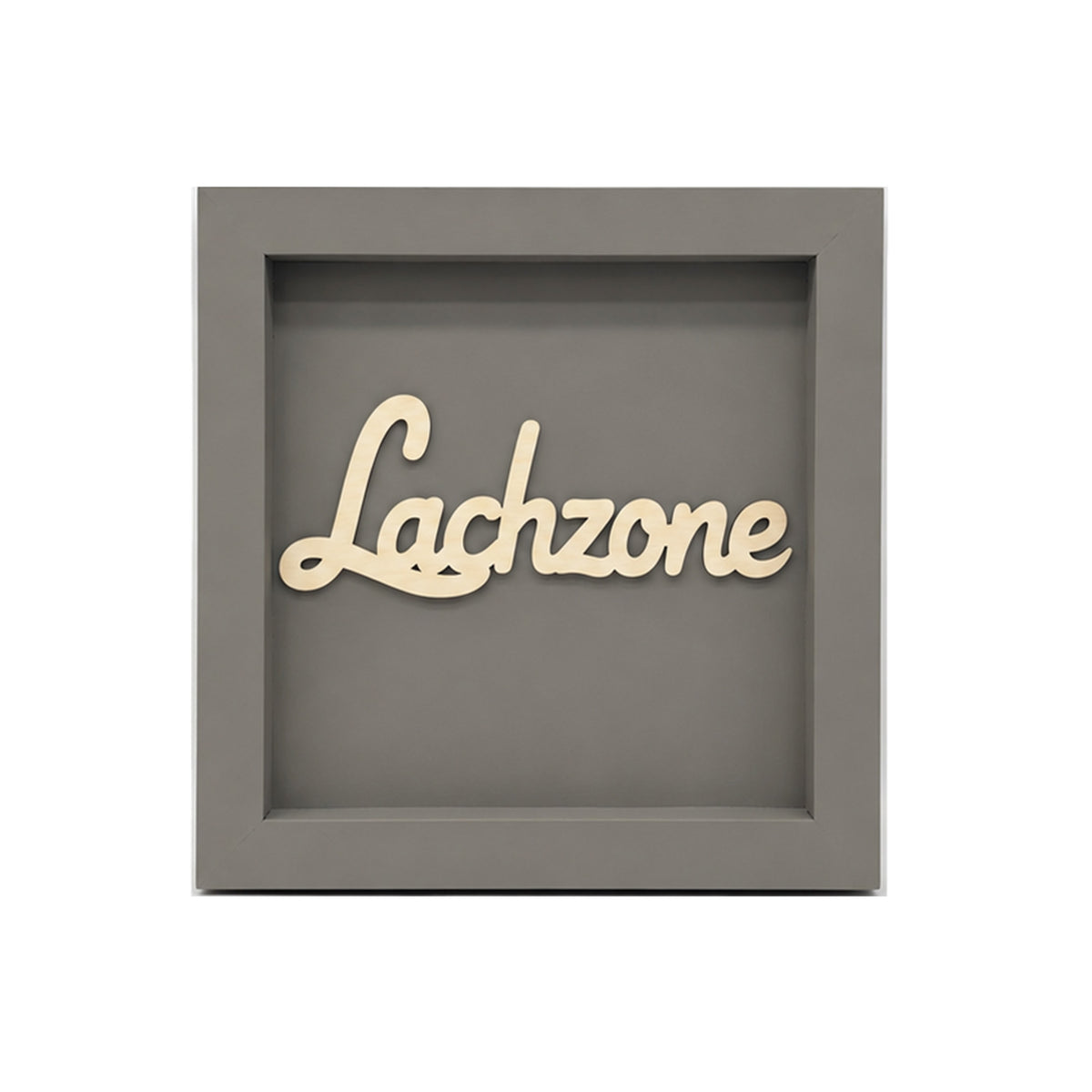 Holz Bilderrahmen 3D "Lachzone" in verschiedenen Farben