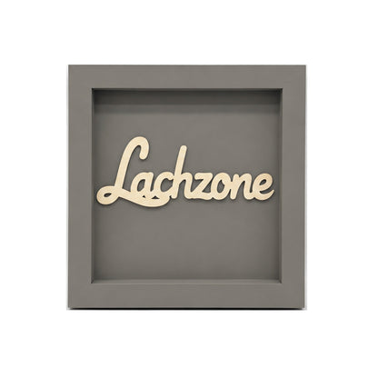 Holz Bilderrahmen 3D "Lachzone" in verschiedenen Farben