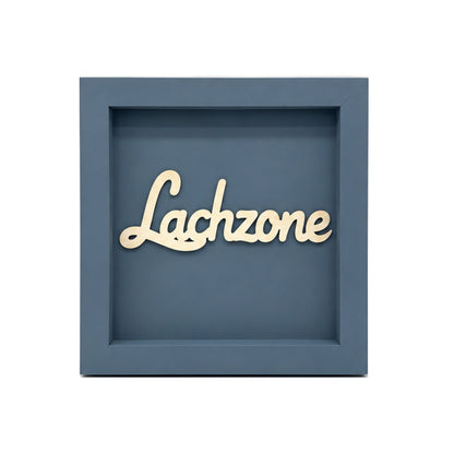 Holz Bilderrahmen 3D "Lachzone" in verschiedenen Farben