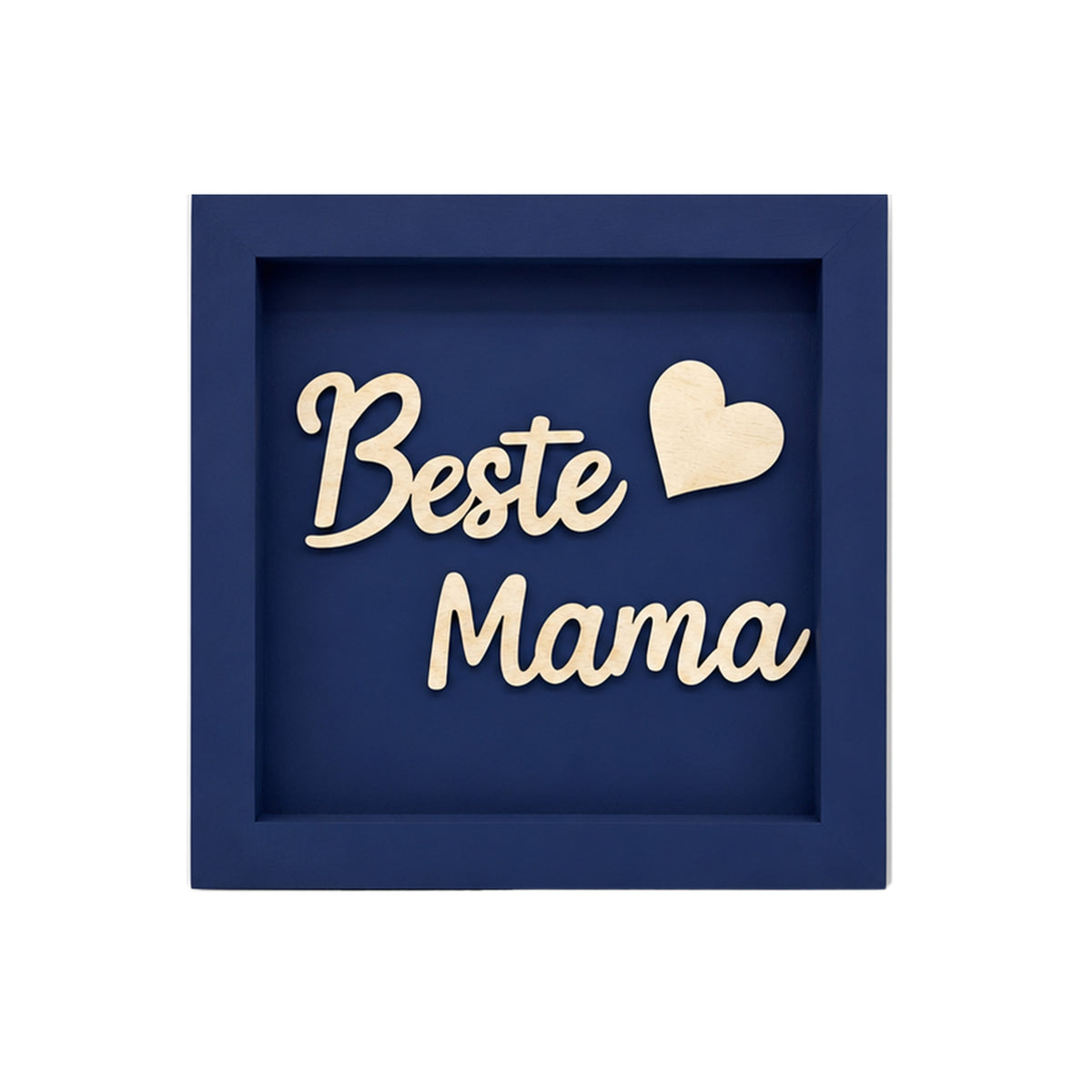 Holz Bilderrahmen "Beste Mama" in verschiedenen Farben