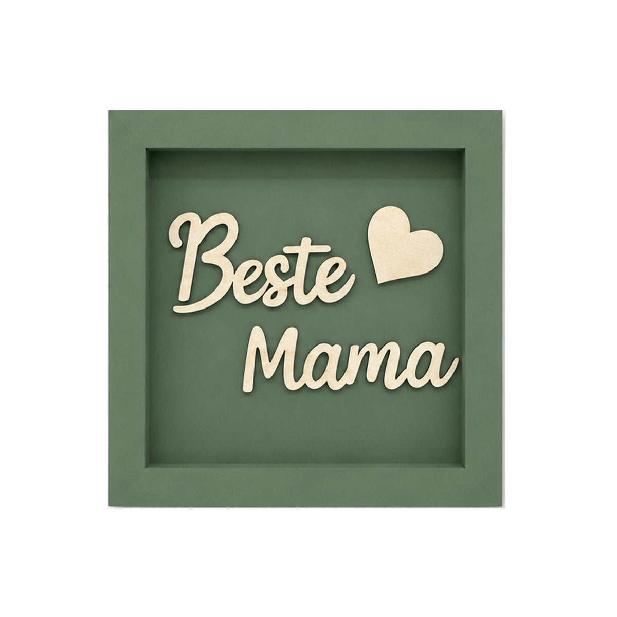 Holz Bilderrahmen "Beste Mama" in verschiedenen Farben