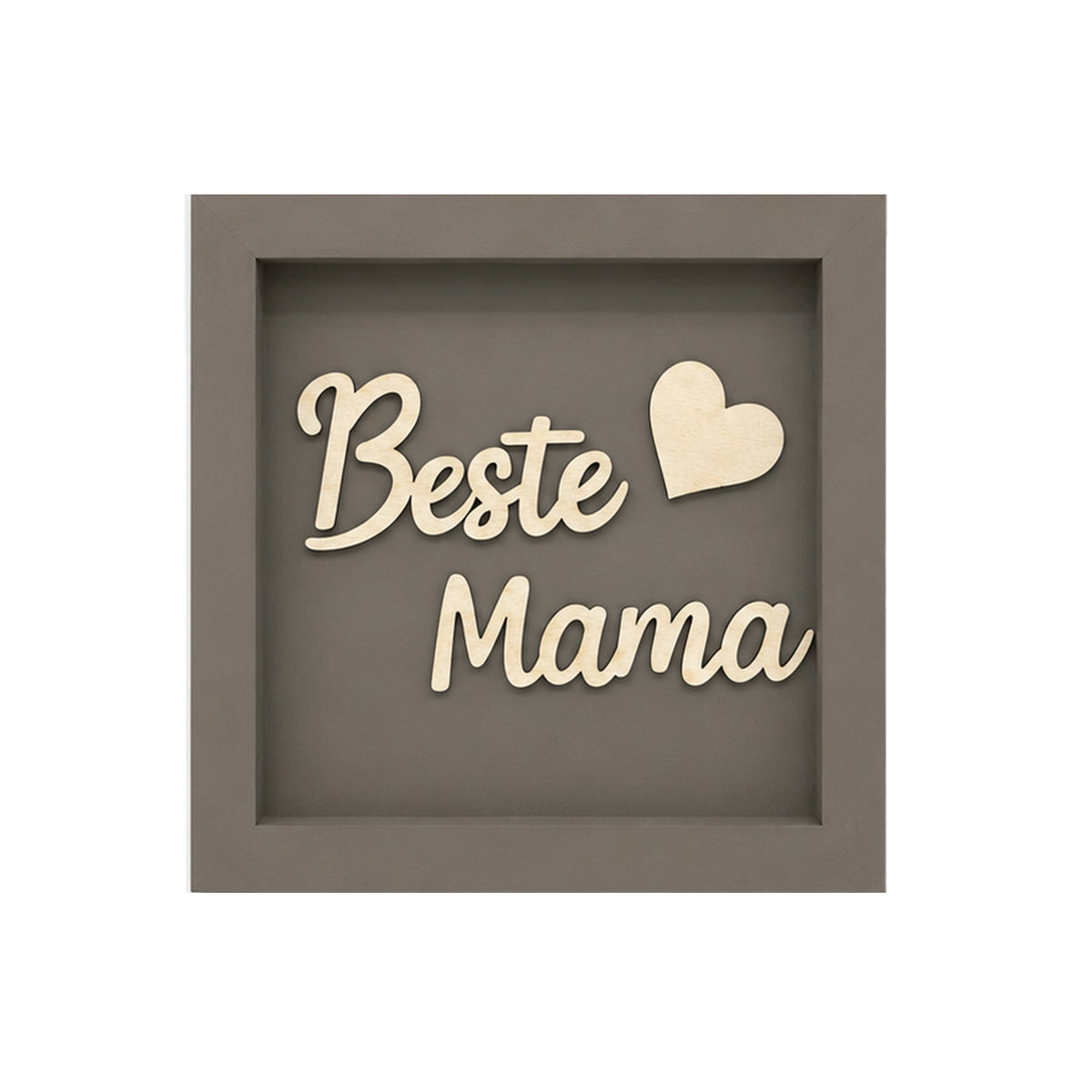 Holz Bilderrahmen "Beste Mama" in verschiedenen Farben