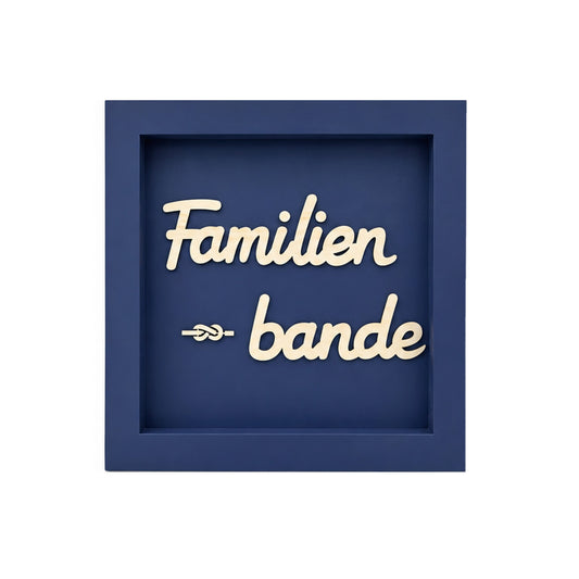Holz Bilderrahmen "Familien-bande" in verschiedenen Farben