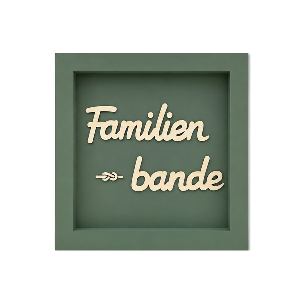 Holz Bilderrahmen "Familien-bande" in verschiedenen Farben