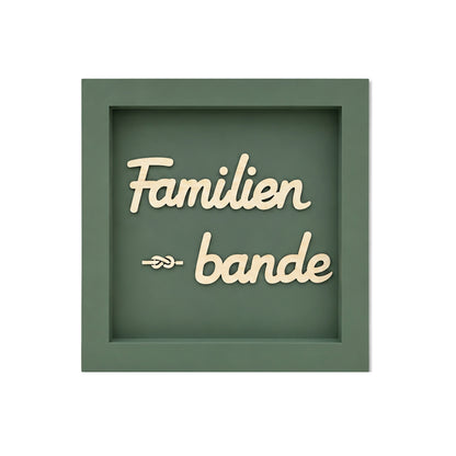 Holz Bilderrahmen "Familien-bande" in verschiedenen Farben
