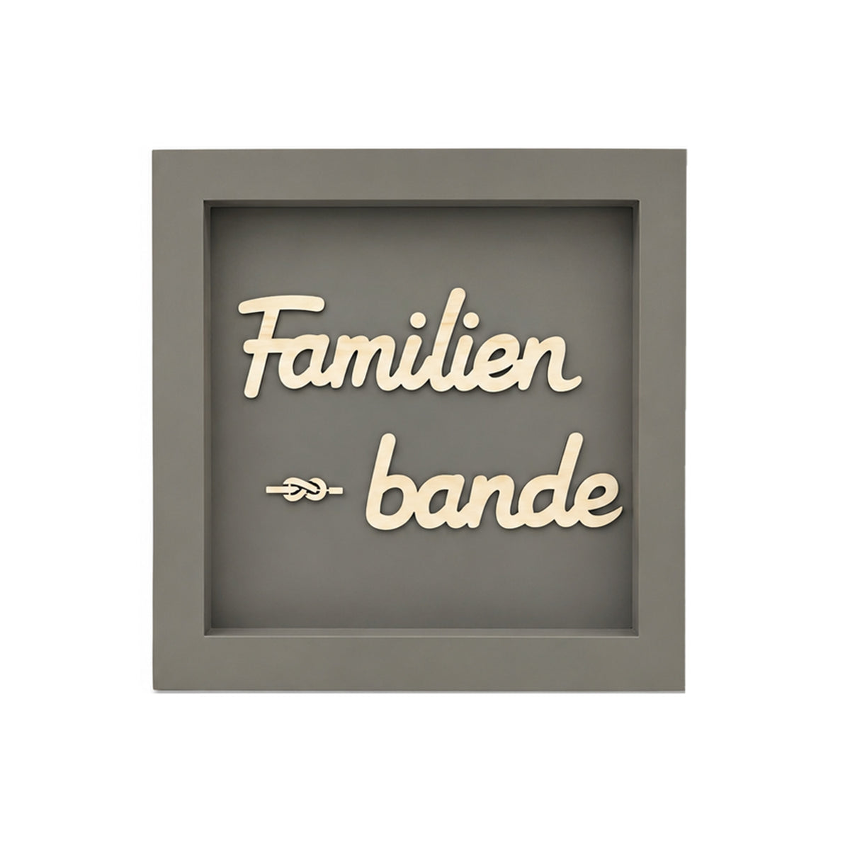 Holz Bilderrahmen "Familien-bande" in verschiedenen Farben
