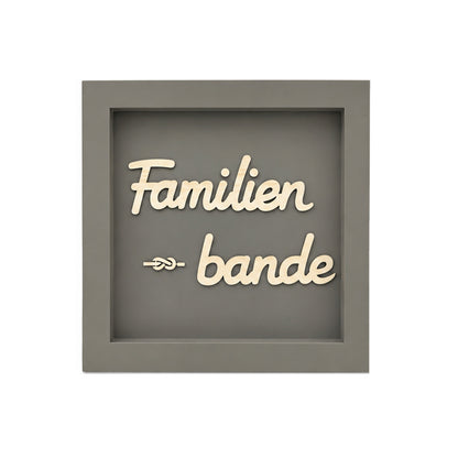 Holz Bilderrahmen "Familien-bande" in verschiedenen Farben