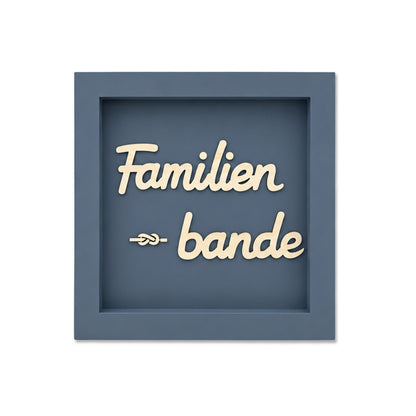 Holz Bilderrahmen "Familien-bande" in verschiedenen Farben