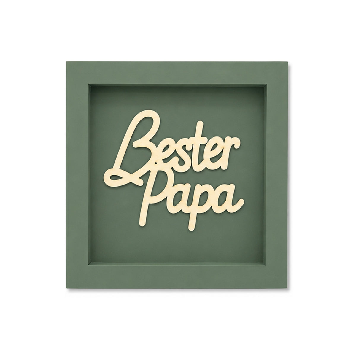 Holz Bilderrahmen "Bester Papa" in verschiedenen Farben
