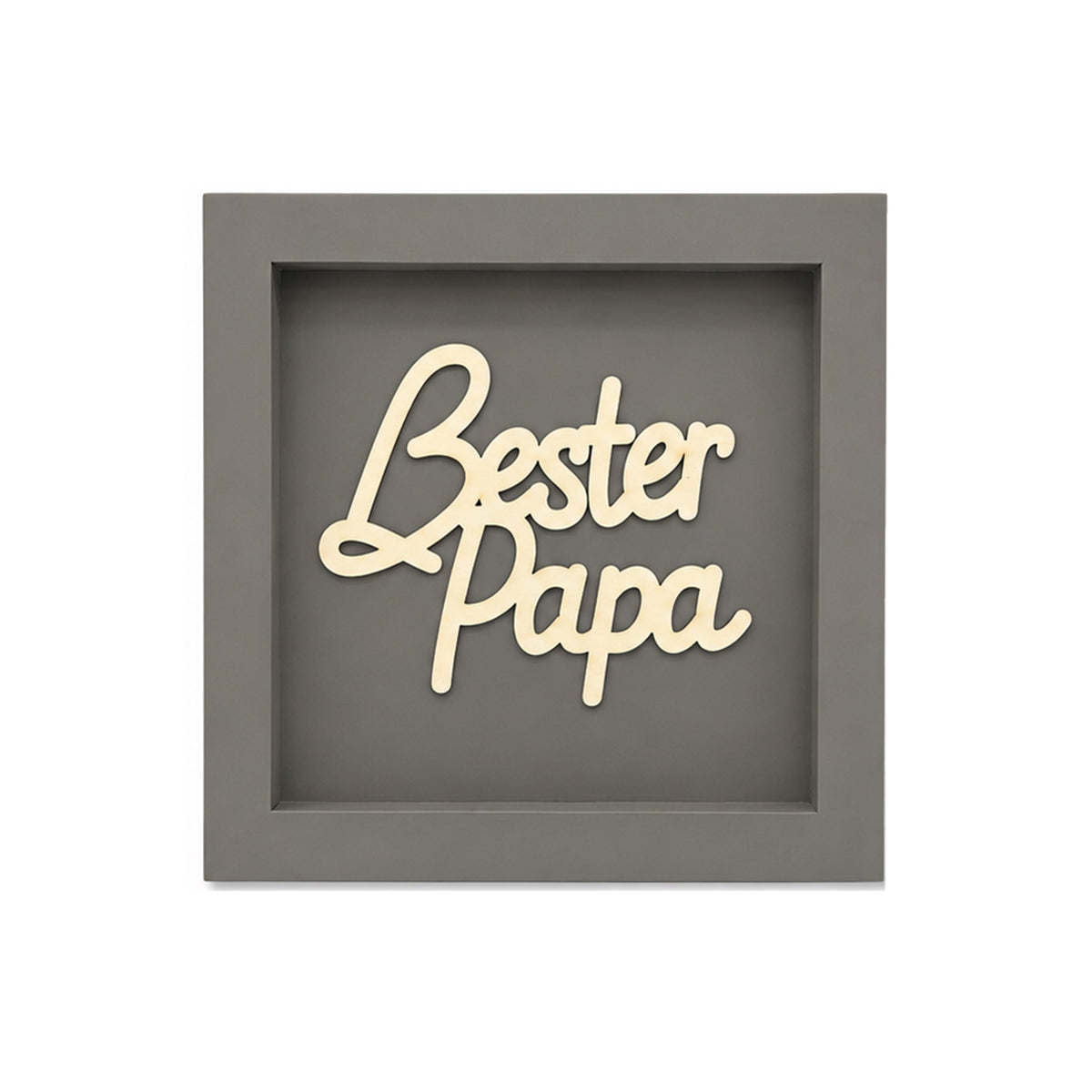 Holz Bilderrahmen "Bester Papa" in verschiedenen Farben