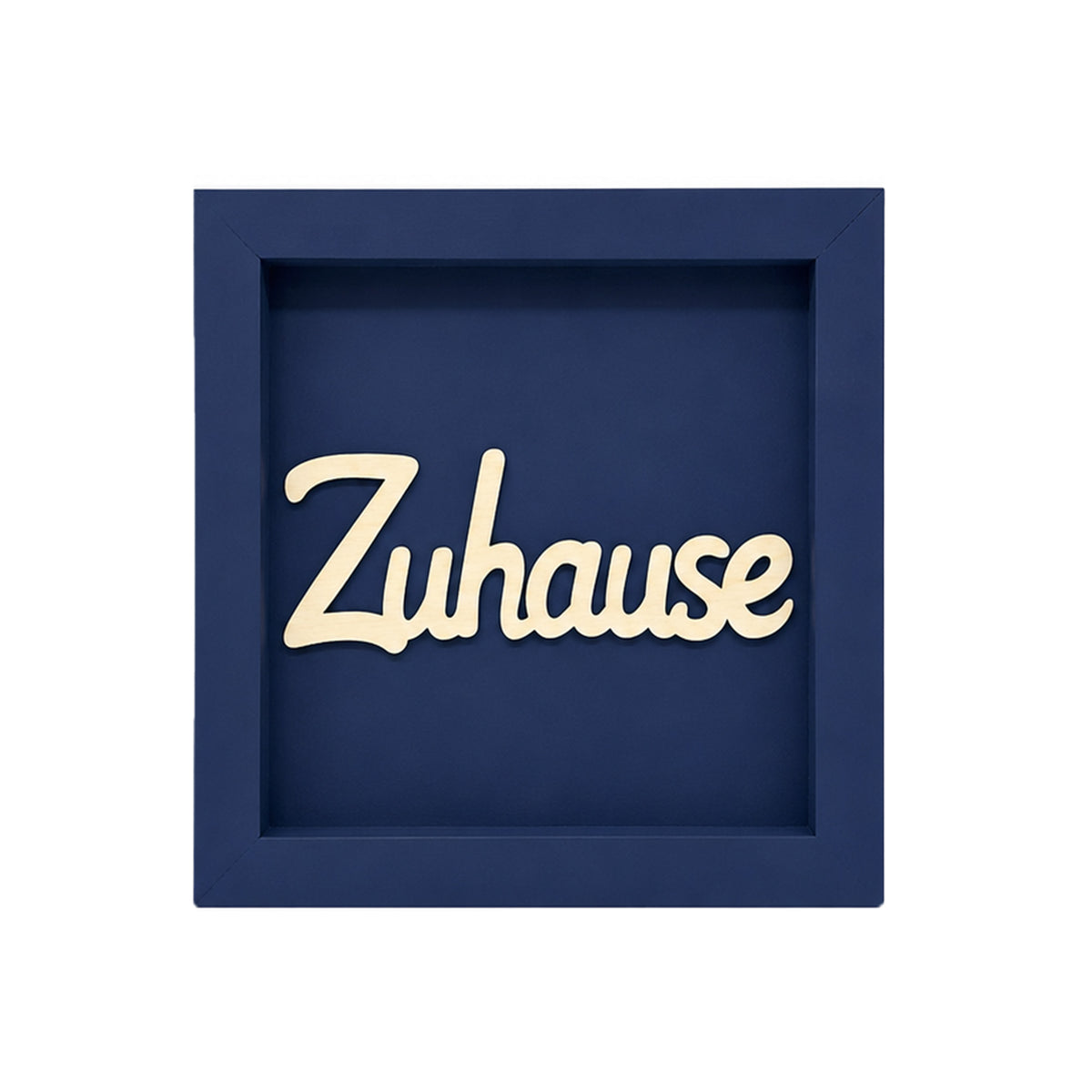Holz Bilderrahmen 3D "Zuhause" in verschiedenen Farben