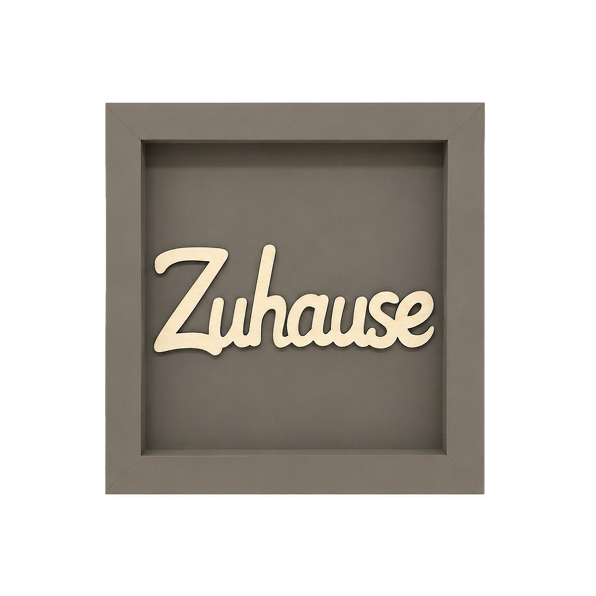 Holz Bilderrahmen 3D "Zuhause" in verschiedenen Farben