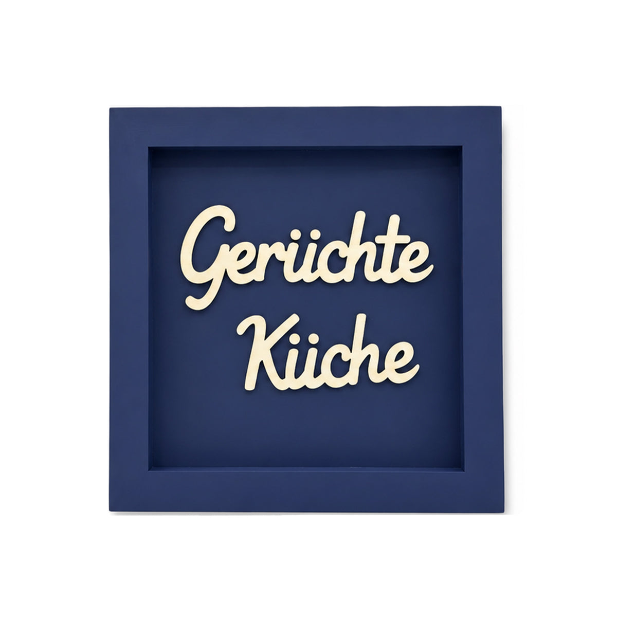 Holz Bilderrahmen "Gerüchte Küche" in verschiedenen Farben