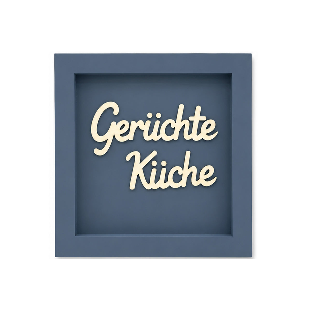 Holz Bilderrahmen "Gerüchte Küche" in verschiedenen Farben