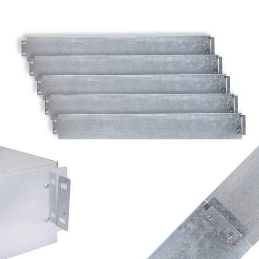 Rasenkante Metall verzinkt 5, 10, 15, 20, 25, 30, 35, 40, 45 und 50 Meter silber oder anthrazit