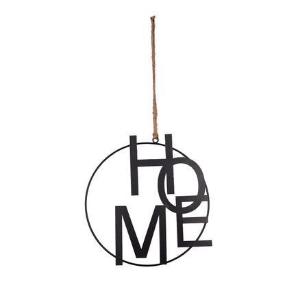 Metall-Aufhänger mit Schriftzug HOME 25cm