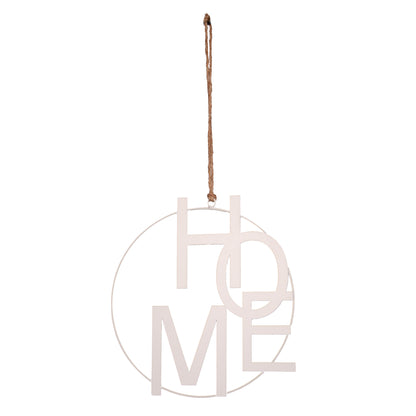 Metall-Aufhänger mit Schriftzug HOME 25cm