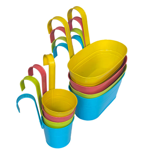 Hängetöpfe & Blumenkästen zum Aufhängen aus Metall – verschiedene Sets & Farben