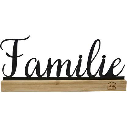 Aufsteller Schriftzug Sweet Home oder Familie