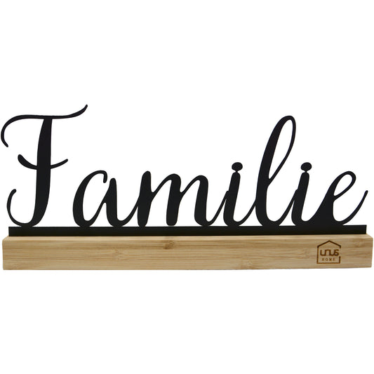Aufsteller Schriftzug Sweet Home oder Familie