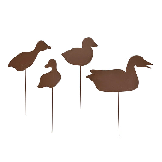 Gartenstecker Entenfamilie 4er Set