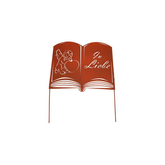 Grabstecker Rostoptik Buch
