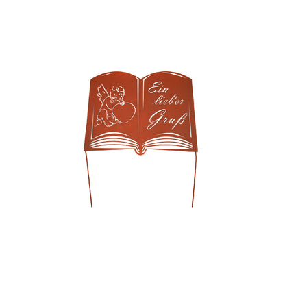 Grabstecker Rostoptik Buch