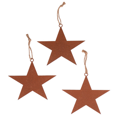 Deko Stern Rost z Aufhängen m Kette