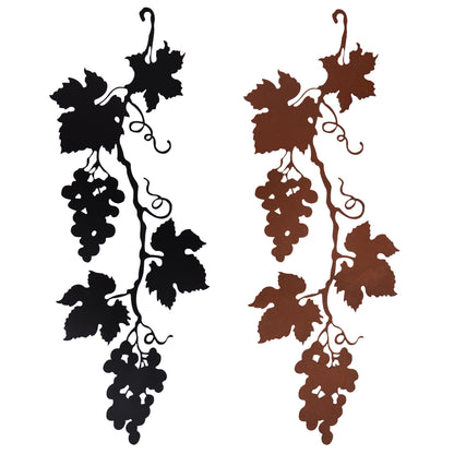 Weinrebe zum hängen in rost und schwarz