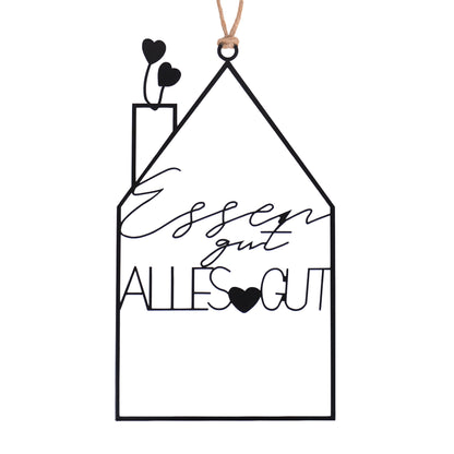 Hänger "Guten Appetit" oder "Essen Gut alles Gut" in schwarz