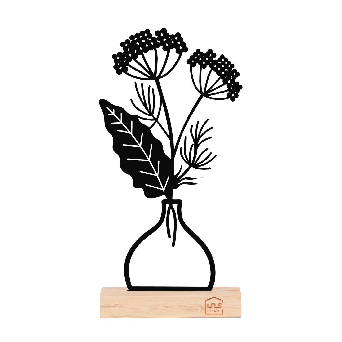 Aufsteller Blumenvase Maria schwarz