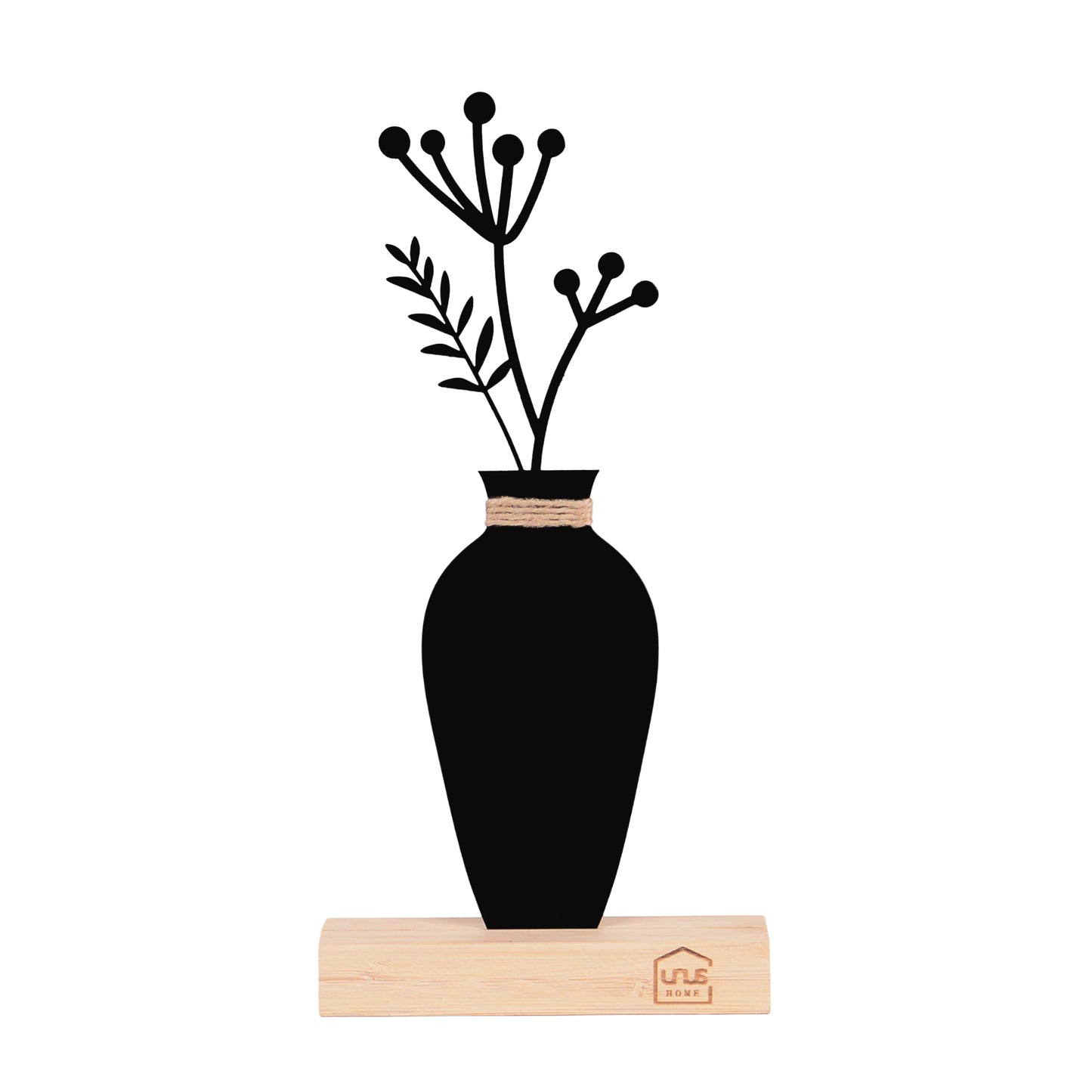 Aufsteller Blumenvase Maria schwarz