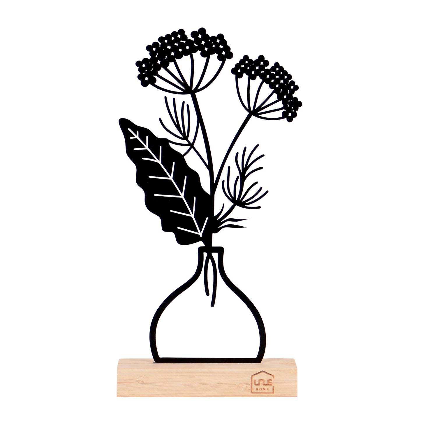 Aufsteller Blumenvase Silke schwarz