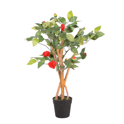 Kunstpflanze Kamelie Echtholzstamm in verschiedenen Größen