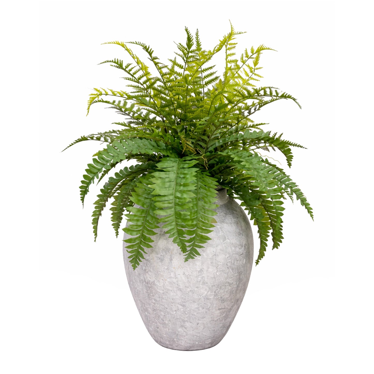 Kunstpflanze Kunstfarn 84 cm mit Vase Kunstblume Dekopflanze