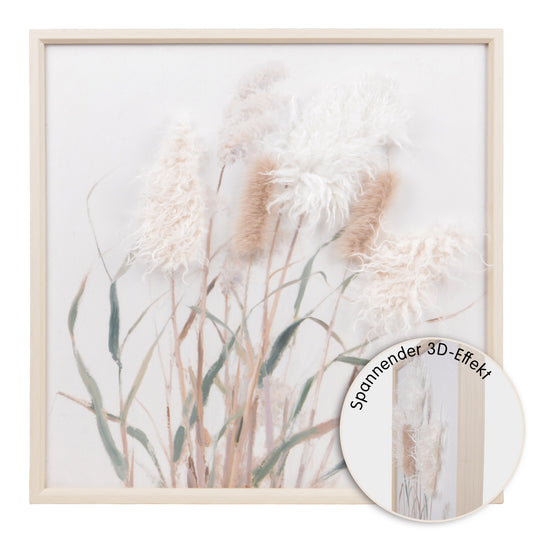 Wall Art 3D Hairfusion Schilfrohr Design A 60x60