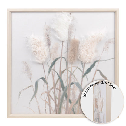 Wall Art 3D Hairfusion Schilfrohr Design B 60x60