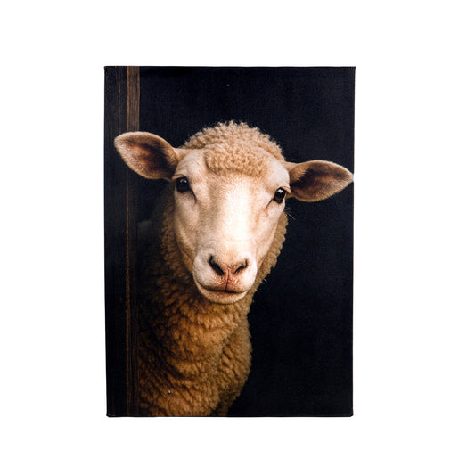 Leinwand Tierportrait Schaf bespannter Keilrahmen