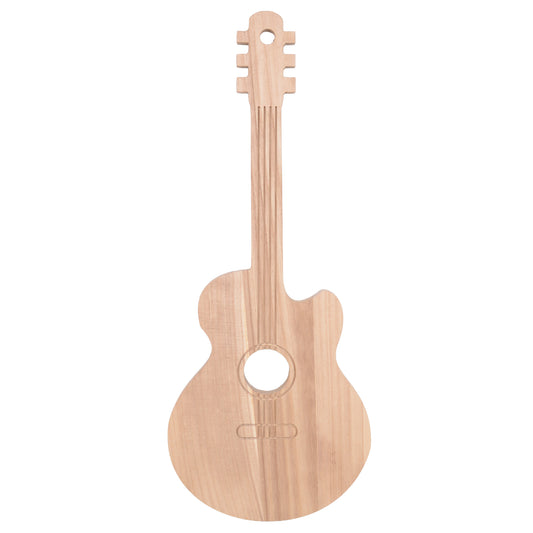 Holzgitarre "Gustav" in Natur ca.102x42x5 cm