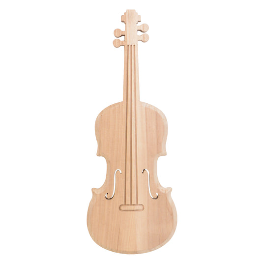 Dekoartikel Holz Geige "Viola" in natur