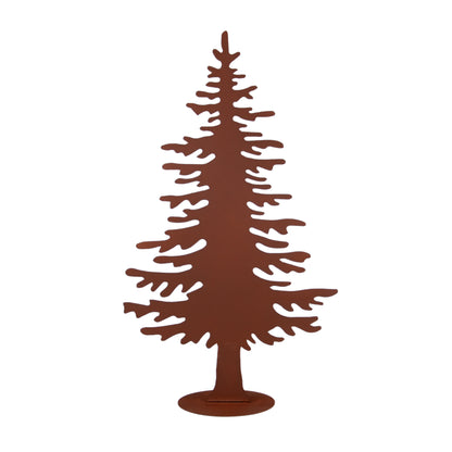 Tannenbaum-Aufsteller im Rostdesign klein