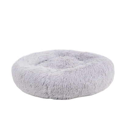 Haustierkissen Plüsch in grau