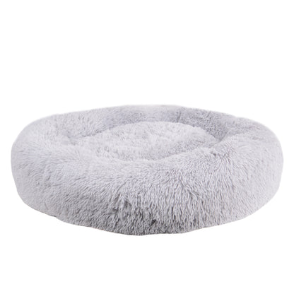 Haustierkissen Plüsch in grau