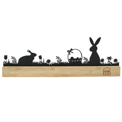 Aufsteller Oster-Silhouette schwarz